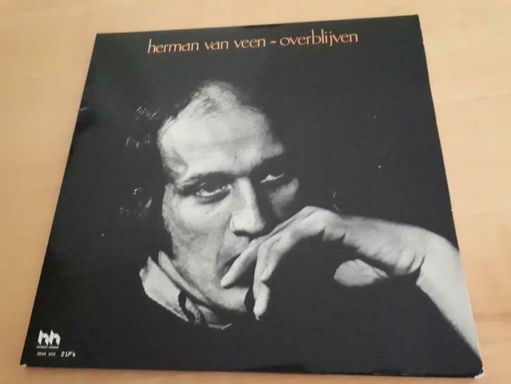 Herman Van Veen 1977 2X LP  Overblijven, Cd's en Dvd's, Vinyl | Nederlandstalig, Ophalen of Verzenden