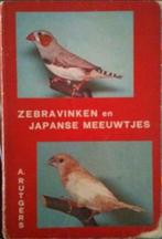 Zebravinken en Japanse Meeuwtjes, A.Rutgers, Ophalen of Verzenden, Gelezen, Vogels