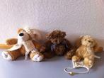 3 bruine beren, knuffels, Kinderen en Baby's, Speelgoed | Knuffels en Pluche, Ophalen of Verzenden, Zo goed als nieuw, Beer