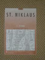 Stafkaart St. Niklaus - Wallis, Zwitserland