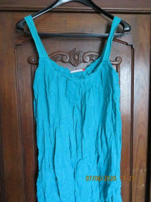 Turquoise jurk Maar het is waar de zon, Kleding | Dames, Blouses en Tunieken, Zo goed als nieuw, Maat 38/40 (M), Blauw, Ophalen of Verzenden