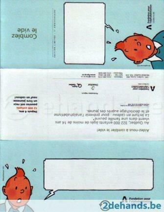 Kuifje - reclameset - Fondation pour l' alphabétisation, Verzamelen, Merken en Reclamevoorwerpen, Nieuw, Ophalen of Verzenden