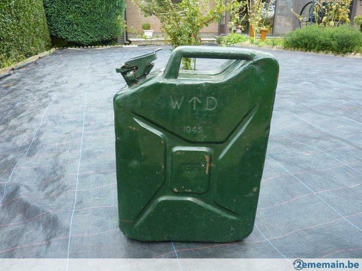 JERRICAN Armée Anglaise 1945 20 l pour carburant, Verzamelen, Militaria | Algemeen, Overige soorten