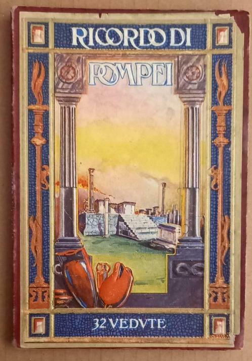 11589 Ricordo di Pompeï 32 Vedute Leporello 1937 Italië, Antiek en Kunst, Antiek | Boeken en Manuscripten, Ophalen of Verzenden