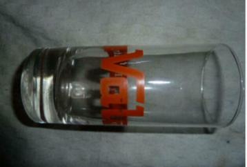 #A limonade glas VAL Orange Aktola Citron ' oranje ' Haacht, Enlèvement ou Envoi, Neuf, Verre à soda