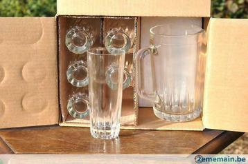 §  service a eau cruche et 6 verres neuf, Enlèvement ou Envoi, Neuf, Verre ou Verres