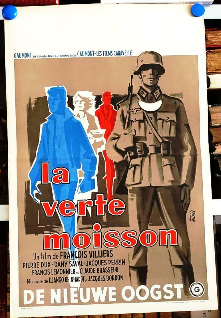 Filmposter La verte moisson / De nieuwe oogst, Verzamelen, Posters, Gebruikt, Film en Tv, A1 t/m A3, Rechthoekig Staand, Ophalen of Verzenden