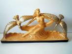 Art Deco beeld van dame met vogels, Antiek en Kunst, Curiosa en Brocante, Ophalen