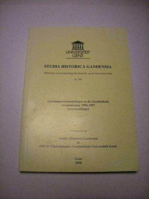 Studia Historica Gandensia nr. 286, Boeken, Tijdschriften en Kranten, Gelezen, Ophalen of Verzenden