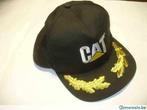CAT casquette avec logo CAT en fils brodés + palmes lauriers, One size fits all, Casquette, CAT, Enlèvement ou Envoi