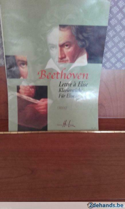 Lettre à Elise (Fur Elise) van Beethoven, Muziek en Instrumenten, Bladmuziek, Nieuw, Artiest of Componist, Klassiek, Piano, Ophalen