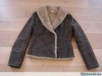 Beige/kaki damesjas met schapewol Essentiel maat 38, Maat 38/40 (M), Beige, Ophalen of Verzenden, Zo goed als nieuw