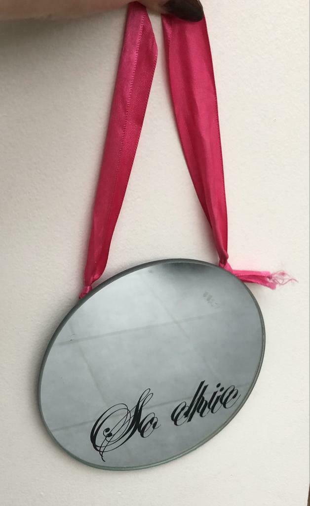 So Chic - decoaritieve spiegel - 13cm, Ophalen of Verzenden, Zo goed als nieuw