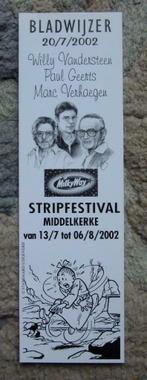 Bladwijzer MilkyWay Stripfestival Middelkerke 2002 - NIEUW, Ophalen of Verzenden, Nieuw