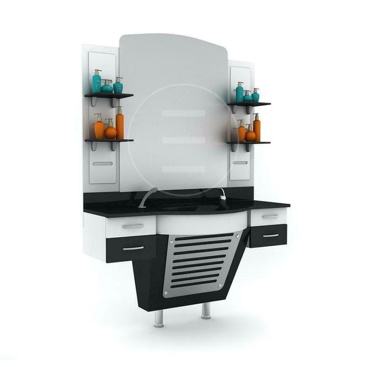 kaptafel knippen spiegel kniptafel kapsalon barbiershop, Huis en Inrichting, Woonaccessoires | Spiegels, Nieuw, 125 cm of meer