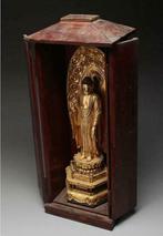 Jodo shu Boeddhabeeld Amitaba & Zushi doos 52cm, Antiek en Kunst, Ophalen of Verzenden
