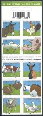 B60 Postzegelboekje Dieren van de boerderij, Postzegels en Munten, Met plakker, Ophalen of Verzenden, Frankeerzegel