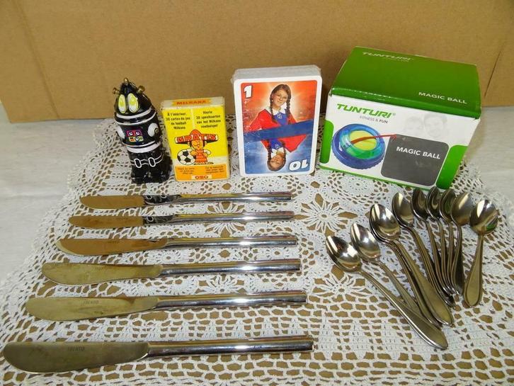 Collectie curiosa vintage bestek MS274 Tunturi ook los t.k., Antiek en Kunst, Curiosa en Brocante, Ophalen of Verzenden