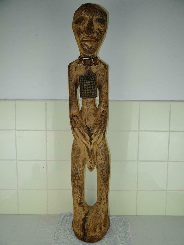 Ancienne statue africaine statue d'ancêtre 97 cm Ancienne st, Antiquités & Art, Art | Sculptures & Bois, Enlèvement ou Envoi