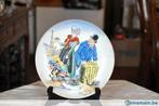 assiette folklore belge en porcelaine signée ray falk, Antiek en Kunst