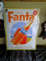 Fanta borden in blik , geen emaille . 30 cm x 40 cm ., Collections, Marques & Objets publicitaires, Comme neuf, Enlèvement ou Envoi