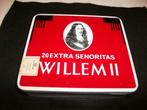 Boîte à cigares en métal Willem II 20 extra senoritas, Collections, Boîte en métal, Comme neuf, Autres marques, Envoi, Autre