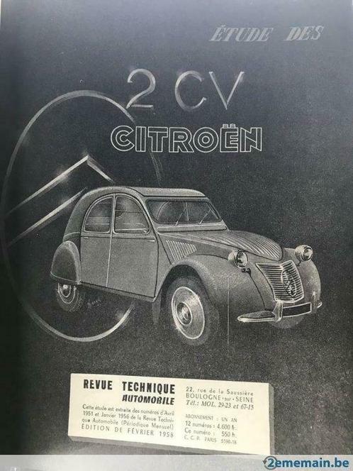 Revue Technique Automobile Citroën ( 1949 - 1958 )  RARE, Auto diversen, Handleidingen en Instructieboekjes, Ophalen of Verzenden