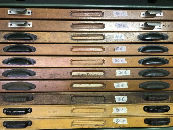 losse letterbakken, Antiek en Kunst, Curiosa en Brocante, Ophalen