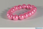 armband nieuw zelfgemaakt roze parels, Handtassen en Accessoires, Armbanden, Nieuw