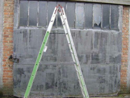 schilderladder-schildersladder-alu ladder open zetbaar, Bricolage & Construction, Échelles & Escaliers, Utilisé, Échelle, Enlèvement