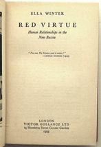 Red Virtue 1933 Ella Winter - Recensie-exemplaar Rusland, Ophalen of Verzenden