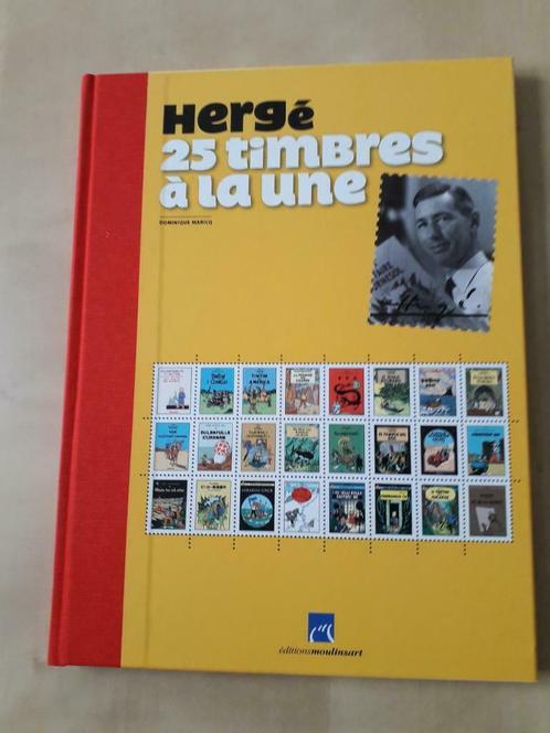 Année 2007 : Hergé 25 timbres à la une :album timbre Tintin, Postzegels en Munten, Postzegels | Europa | België, Ophalen of Verzenden