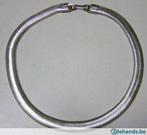 zilverkleurige halsketting, Handtassen en Accessoires, Kettingen, Verzenden, Nieuw, Zilver, Overige materialen