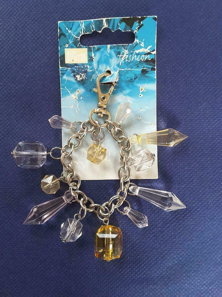 Sier collier Kristallen "diverse kleuren" 120 mm 417101, Ophalen of Verzenden, Nieuw, Overige kleuren, Kunststof