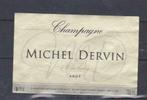 Champagne etiket Michel Dervin, Overige typen, Ophalen of Verzenden, Zo goed als nieuw