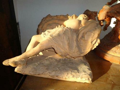 G. DEVREESE 1929 beeld terracotta rustende ballerina enig ex, Antiek en Kunst, Kunst | Beelden en Houtsnijwerken, Ophalen