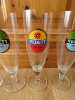 5 superbes verres Vedett de 33cl, Collections, Marques de bière, Autres marques, Utilisé, Enlèvement ou Envoi, Verre ou Verres
