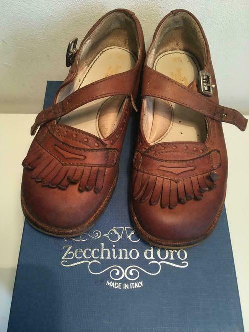 Chaussures en cuir pour filles - 28 - Zecchino d'Or, Kinderen en Baby's, Kinderkleding | Schoenen en Sokken, Gebruikt, Schoenen