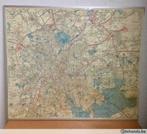 Vintage wandkaart De Rouck Cartography Bruxelles, Antiek en Kunst
