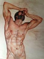 "Estudio Anatomico David" - Javier Trelis Sempere, Antiquités & Art, Art | Peinture | Moderne, Enlèvement ou Envoi