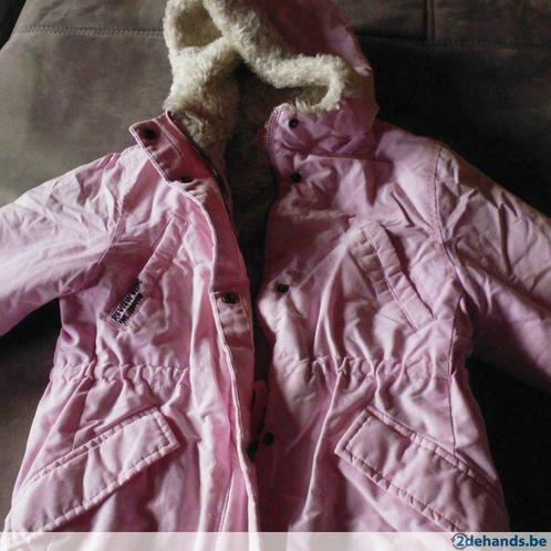 roze meisjes jas met kap m128/134, Kinderen en Baby's, Kinderkleding | Maat 128, Gebruikt, Jas, Ophalen of Verzenden