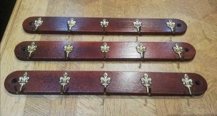 Lot de 3 petites patères en bois, Huis en Inrichting, Woonaccessoires | Kapstokken, Zo goed als nieuw, Hout, Ophalen of Verzenden