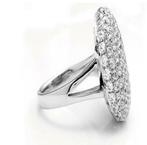 Beautiful glossy big ring with glittering stones, Ophalen, Nieuw