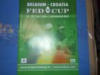 tennis official program fed cup belgium-croatia 2004, Sports & Fitness, Tennis, Comme neuf, Autres types, Enlèvement ou Envoi
