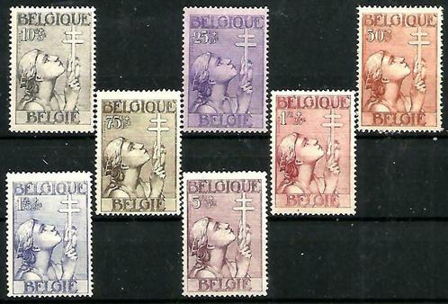 België 1933 Kruis van Lotharingen OBP 377/383**, Postzegels en Munten, Postzegels | Europa | België, Postfris, Orginele gom, Overig