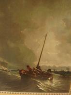 Alexis DARCY-DUMOULIN 19°E marine vissers op zee BARBIZON, Antiek en Kunst, Kunst | Schilderijen | Klassiek, Ophalen