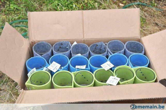 photophore en verre 1 euros pièce (18 à vendre  ), Maison & Meubles, Accessoires pour la Maison | Bougeoirs & Bougies, Neuf, Enlèvement ou Envoi