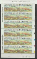 België 1990 Slag van Waterloo 1815-1990 vel plaat 2 **, Postzegels en Munten, Postzegels | Europa | België, Overig, Orginele gom