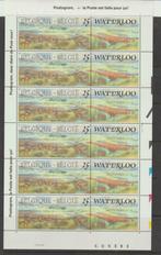 België 1990 Slag van Waterloo 1815-1990 vel plaat 2 **, Postzegels en Munten, Postzegels | Europa | België, Verzenden, Orginele gom