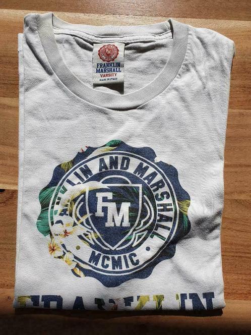 T-shirt Franklin & Marshall maat Medium, Vêtements | Hommes, T-shirts, Porté, Taille 48/50 (M), Blanc, Enlèvement ou Envoi